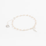 Bracelet - Douceur - Plume - Agate blanche - Argent - ESSENTIELS