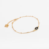 Bracelet - Connecteur émaillé - Plaqué or - LEONIE