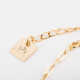 Collier - Chaîne maille - Maillon - Plaqué or - LILY
