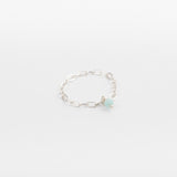 Bague chaîne - Amazonite - Argent - ISA