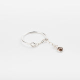 Bague - Pierre naturelle - Quartz Fumé - Argent - SIA