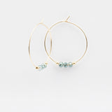 Boucles d'oreilles - Créole - Cristal - Plaqué or - INCONTOURNABLE