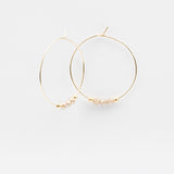 Boucles d'oreilles - Créole - Cristal - Plaqué or - INCONTOURNABLE