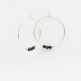 Boucles d'oreilles - Créole - Cristal - Plaqué or - INCONTOURNABLE