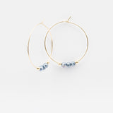 Boucles d'oreilles - Créole - Cristal - Plaqué or - INCONTOURNABLE