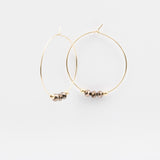 Boucles d'oreilles - Créole - Cristal - Plaqué or - INCONTOURNABLE
