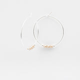 Boucles d'oreilles - Créoles - Cristal - Plaqué argent - INCONTOURNABLE