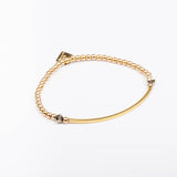 Bracelet - Perle - Cristaux - Doré - Plaqué or - INCONTOURNABLE