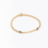 Bracelet - Perle - Cristaux - Doré - Plaqué or - INCONTOURNABLE