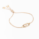 Bracelet - Cordon crème - Plaqué or - OSMOSE