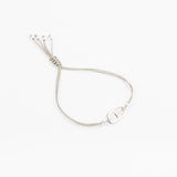 Bracelet - Cordon kaki - Plaqué argent - OSMOSE