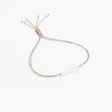 Bracelet - Cordon kaki - Plaqué argent - OSMOSE