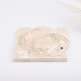 Bracelet - Jonc semainier - Onyx - Argent - INFLUENCE