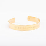 Bracelet - Jonc - Dentelle - Plaqué or - QUI-SUIS-JE