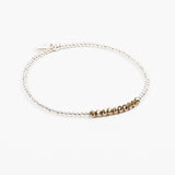Bracelet - Perle - Cristaux - Doré - Argent - SUBTIL