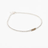 Bracelet - Perle - Cristaux - Doré - Argent - SUBTIL
