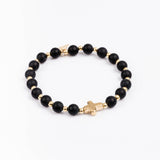 Bracelet - Pierre - Onyx - Plaqué or - MAYA