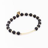 Bracelet - Pierre - Onyx - Plaqué or - MAYA