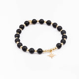 Bracelet - Pierre - Onyx - Plaqué or - MAYA
