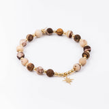 Bracelet - Pierre- Jaspe - Plaqué or - MAYA