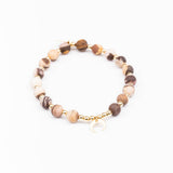 Bracelet - Pierre- Jaspe - Plaqué or - MAYA