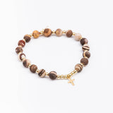 Bracelet - Pierre- Jaspe - Plaqué or - MAYA
