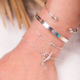 Bracelet - Jonc - Boules - Argent - FAN