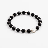 Bracelet - Pierre - Onyx - Argent - MAYA