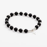 Bracelet - Pierre - Onyx - Argent - MAYA