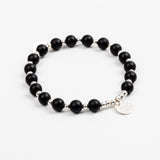 Bracelet - Pierre - Onyx - Argent - MAYA