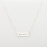 Collier Chaine Trombone - Plaque Recto Verso - QUI-SUIS-JE