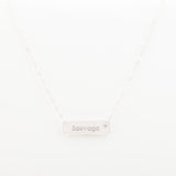 Collier Chaine Trombone - Plaque Recto Verso - QUI-SUIS-JE