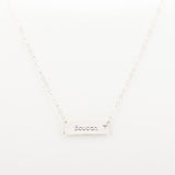 Collier Chaine Trombone - Plaque Recto Verso - QUI-SUIS-JE