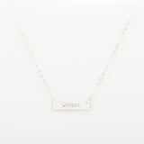 Collier Chaine Trombone - Plaque Recto Verso - QUI-SUIS-JE