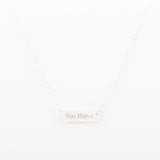 Collier Chaine Trombone - Plaque Recto Verso - QUI-SUIS-JE