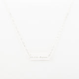 Collier Chaine Trombone - Plaque Recto Verso - QUI-SUIS-JE