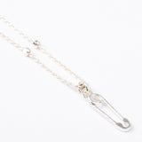 Collier - Chaîne - Épingle à nourrice - Argent - VALENTINE