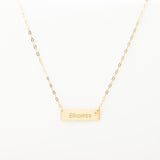 Collier Chaine Trombone - Plaque Recto Verso - QUI-SUIS-JE