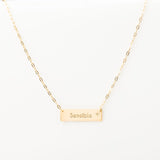 Collier Chaine Trombone - Plaque Recto Verso - QUI-SUIS-JE