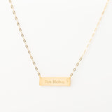 Collier Chaine Trombone - Plaque Recto Verso - QUI-SUIS-JE
