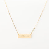 Collier Chaine Trombone - Plaque Recto Verso - QUI-SUIS-JE