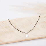 Collier - Finesse - Cesar - Onyx - Argent - ESSENTIELS