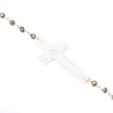 Sautoir - Douceur - Pyrite - Croix - Argent - ESSENTIELS