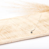 Collier - Chaine diamantée - Onyx - Argent 925 - ISA