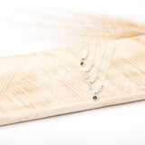 Collier - Chaine diamantée - Onyx - Argent 925 - ISA