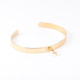 Bracelet - Jonc - Nacre - Breloque - Plaqué or - CHLOÉ