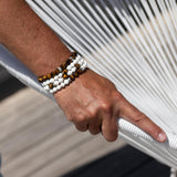 Bracelet homme - Oeil de tigre - Magnésite - Argent - MENKA