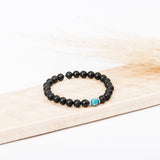 Bracelet homme - Onyx - Apatite - Argent - MERES