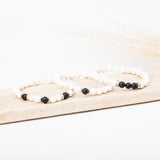 Bracelet homme - Onyx - Magnésite - Argent - MEROPE