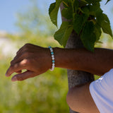 Bracelet homme - Magnésite - Argent - NEPTUNE